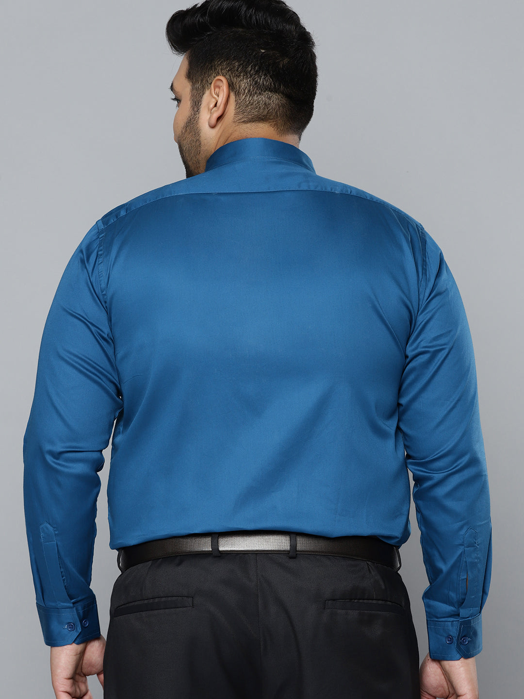 Men Blue Smart Slim Fit Opaque Formal Shirt