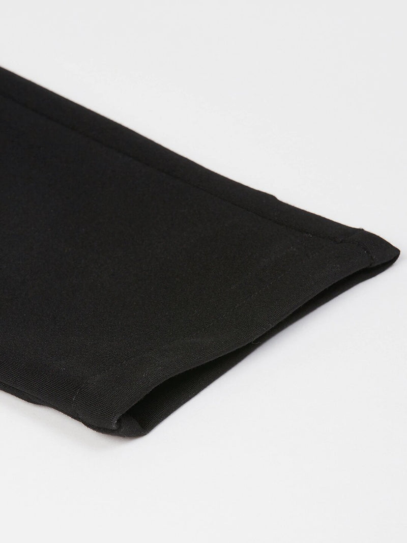 Black: Stretchable Wrinkle Free Cropped Fit Chinos