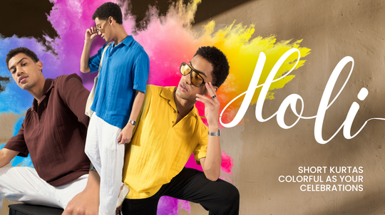 Best Holi Outfit? Here’s Why Short Kurtas for Men Are a Game-Changer!
