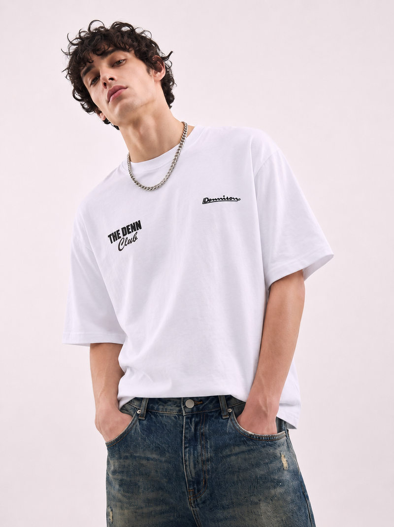 Oversized Graphic Back Print T-Shirt