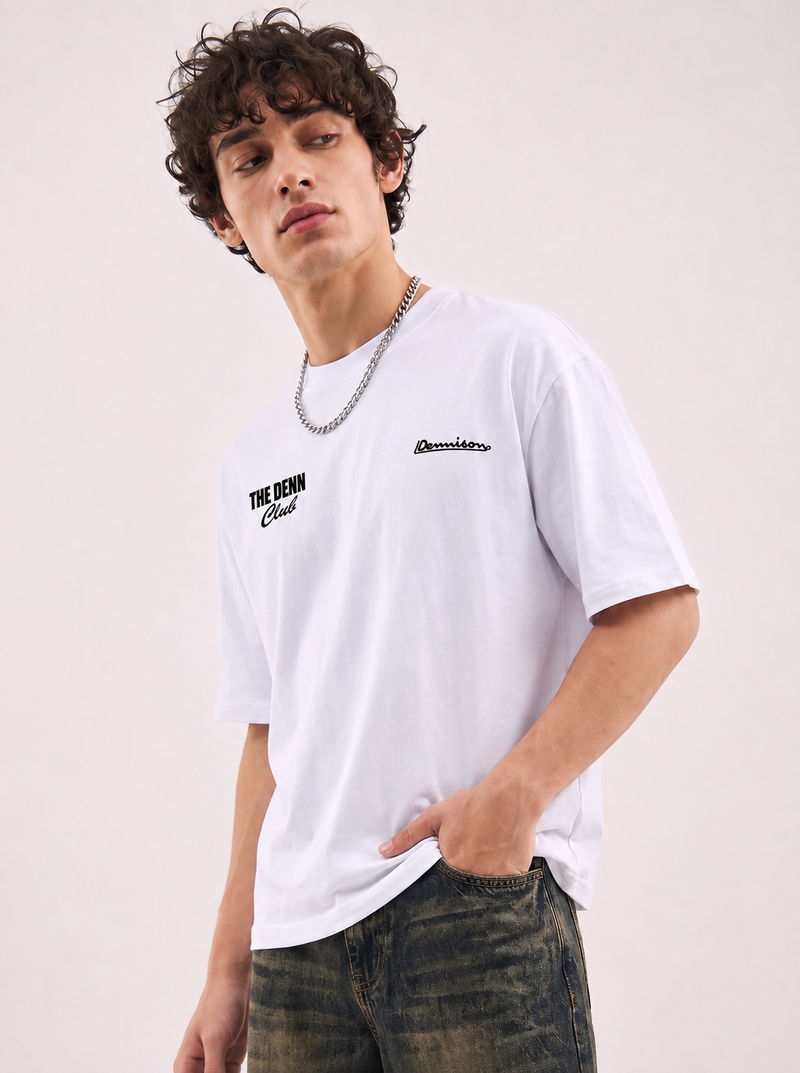 Oversized Graphic Back Print T-Shirt