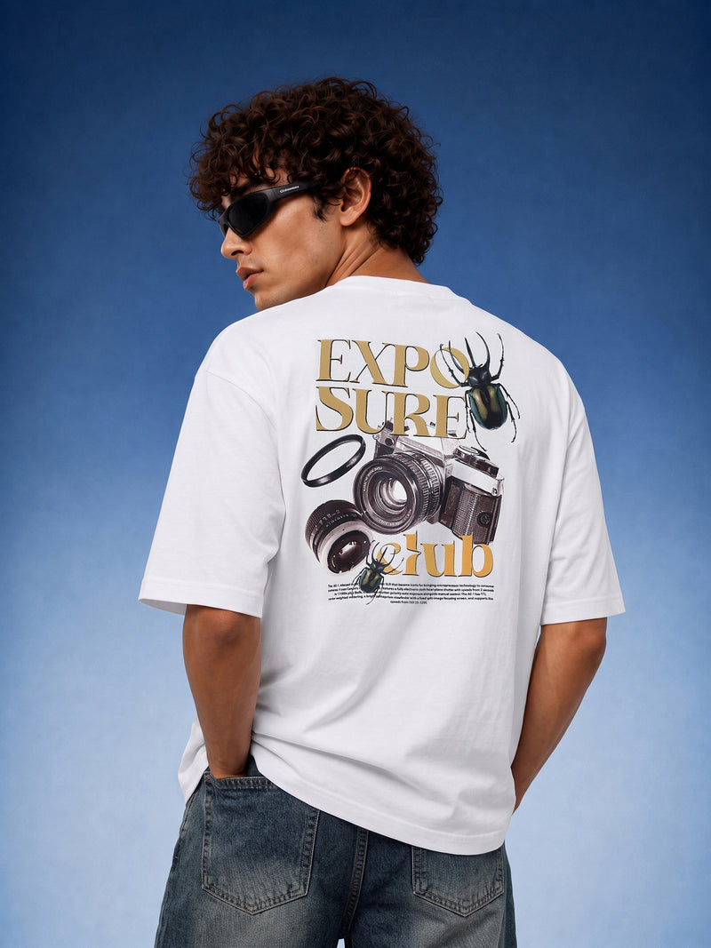 Oversized Graphic Back Print T-Shirt