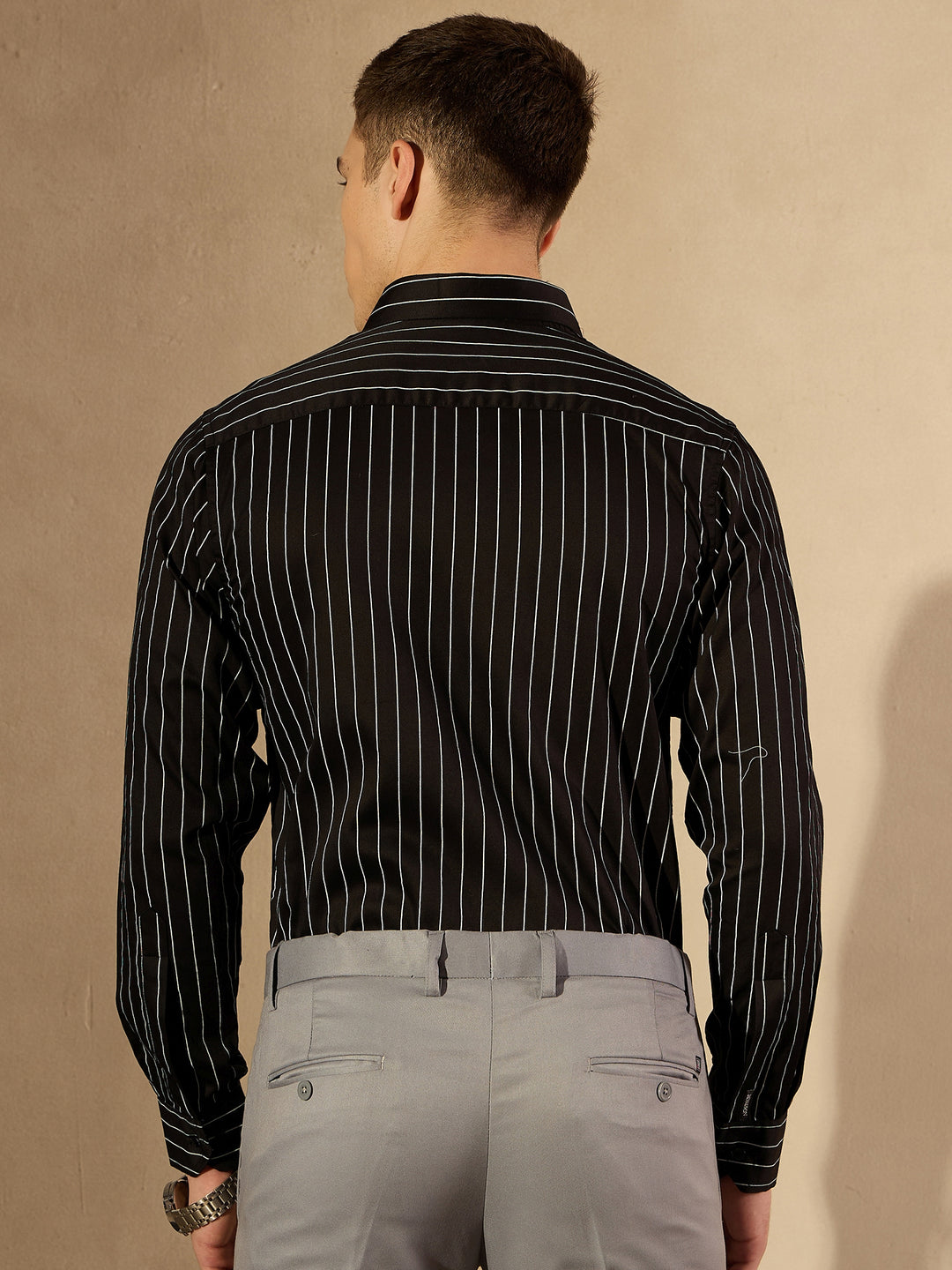 Vertical Striped Regular Fit Formal Shirt