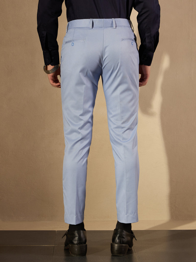 DENNISON Men Blue Tapered Fit Trousers