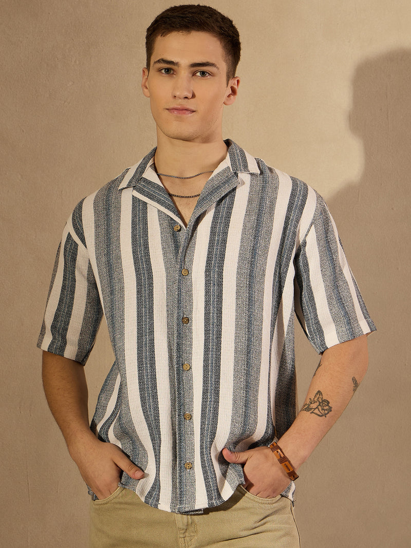 Striped Oversized Casual Shirt
