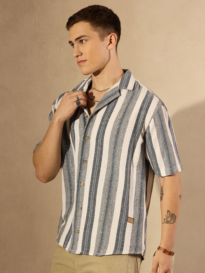 Striped Oversized Casual Shirt