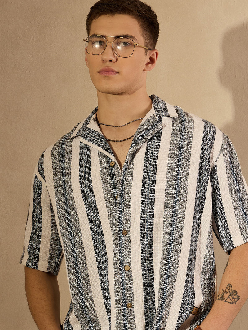 Striped Oversized Casual Shirt