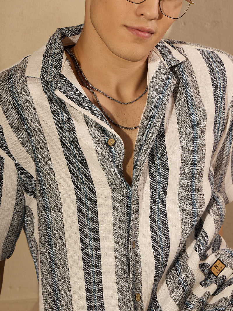 Striped Oversized Casual Shirt