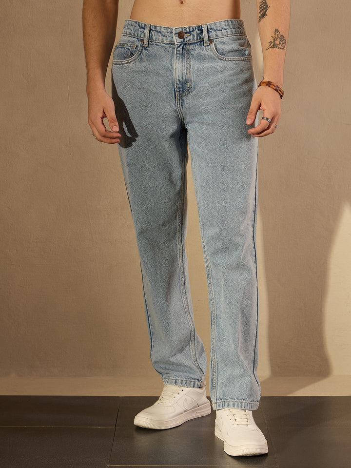 Light Blue Korean Baggy Fit Jeans