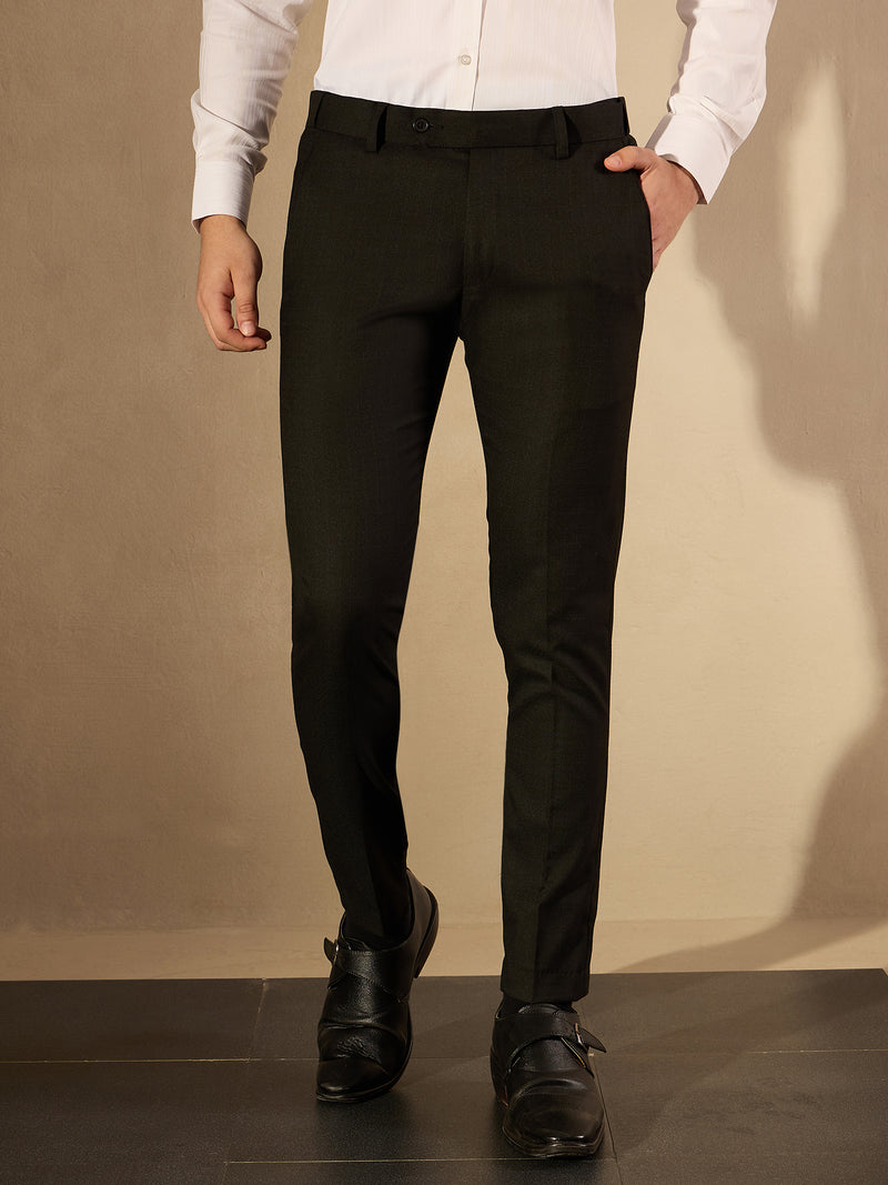 Auto Fit Flexi West Checked Trouser