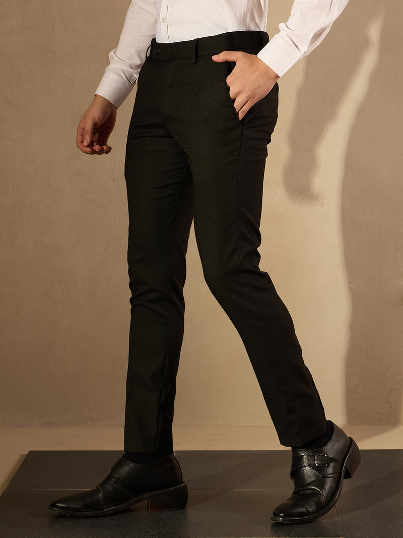 Auto Fit Flexi West Checked Trouser