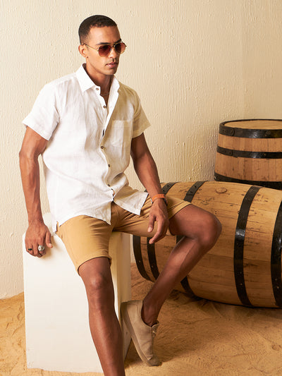 Men's White Hemp Shirt