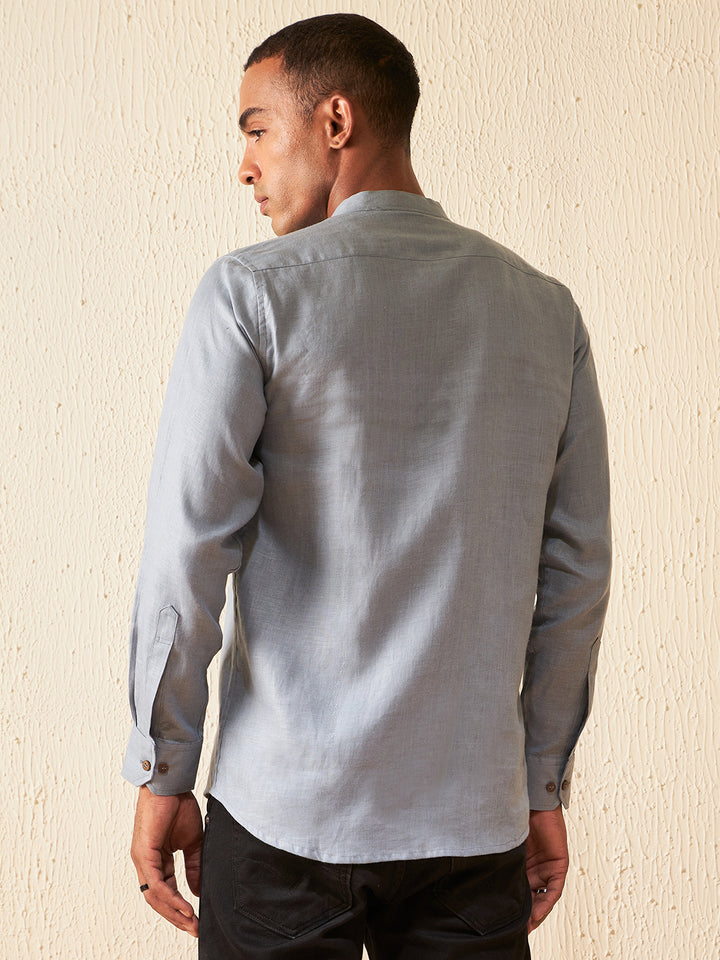 DENNISON Blue Hemp Shirt