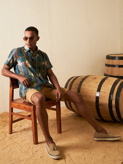 Multi Color: Half Sleeves Sustainable Hemp Shirt