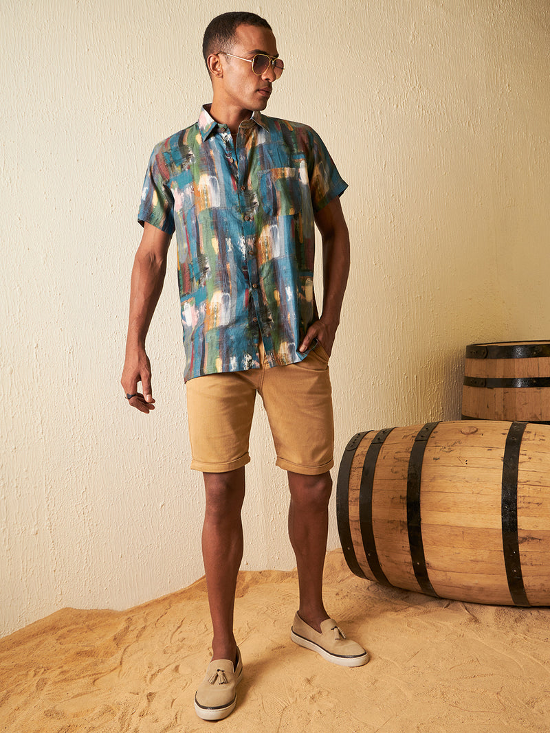 Multi Color: Half Sleeves Sustainable Hemp Shirt