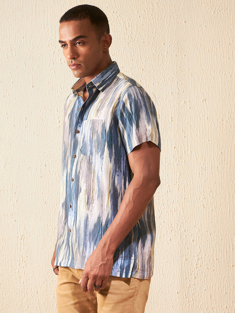 Grey: Half Sleeves Sustainable Hemp Shirt