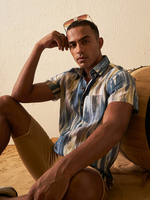 Grey: Half Sleeves Sustainable Hemp Shirt