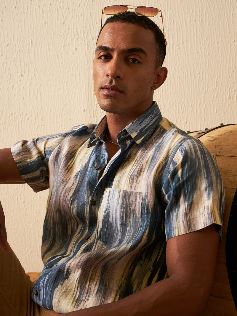 Grey: Half Sleeves Sustainable Hemp Shirt