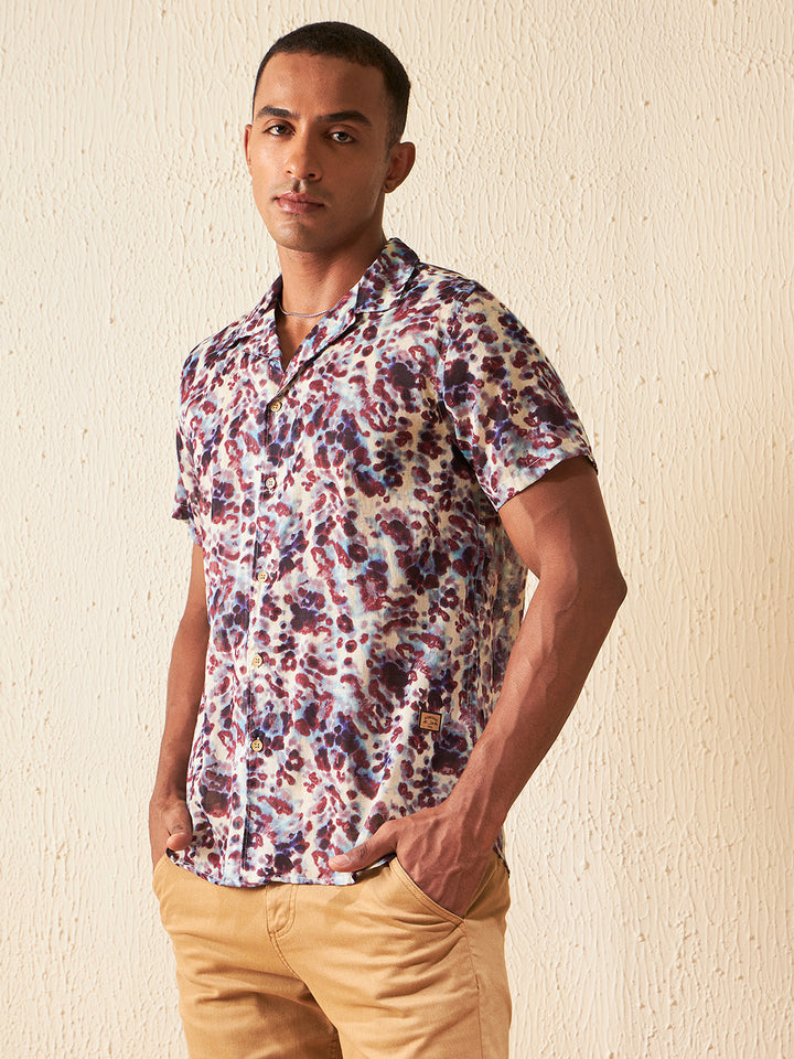 DENNISON Men Multicoloured Block Printed Shirt