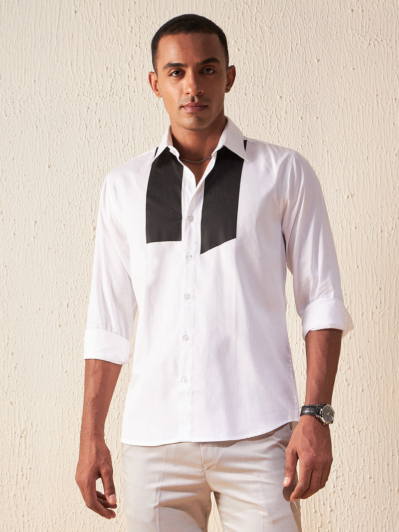 White: Full Sleeves Casual Shirt