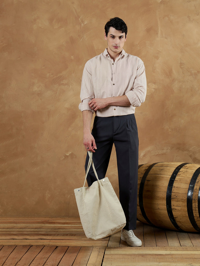Pink: Oversize Linen Shirt