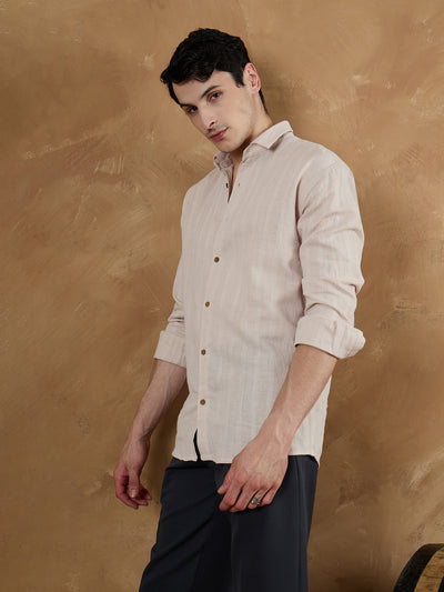 Pink: Oversize Linen Shirt