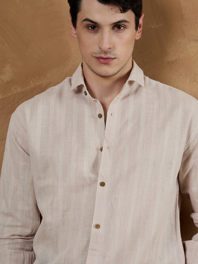 Pink: Oversize Linen Shirt