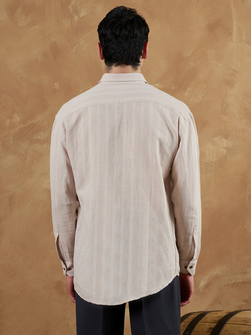 Pink: Oversize Linen Shirt