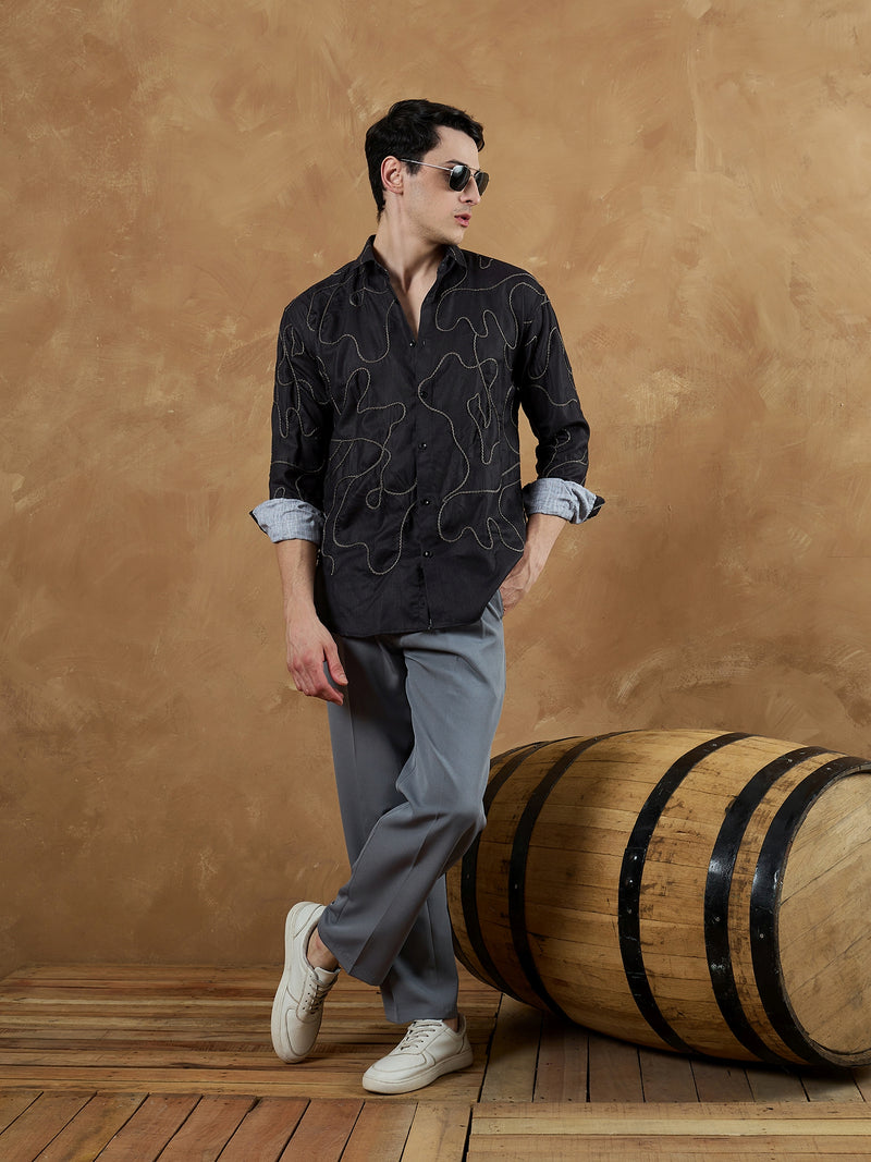 Stone Grey: Korean Baggy Fit Trouser