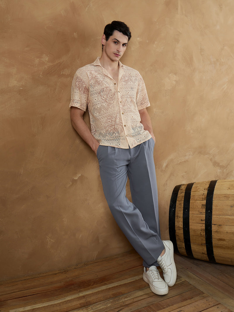 Steel Blue: Korean Baggy Fit Trouser