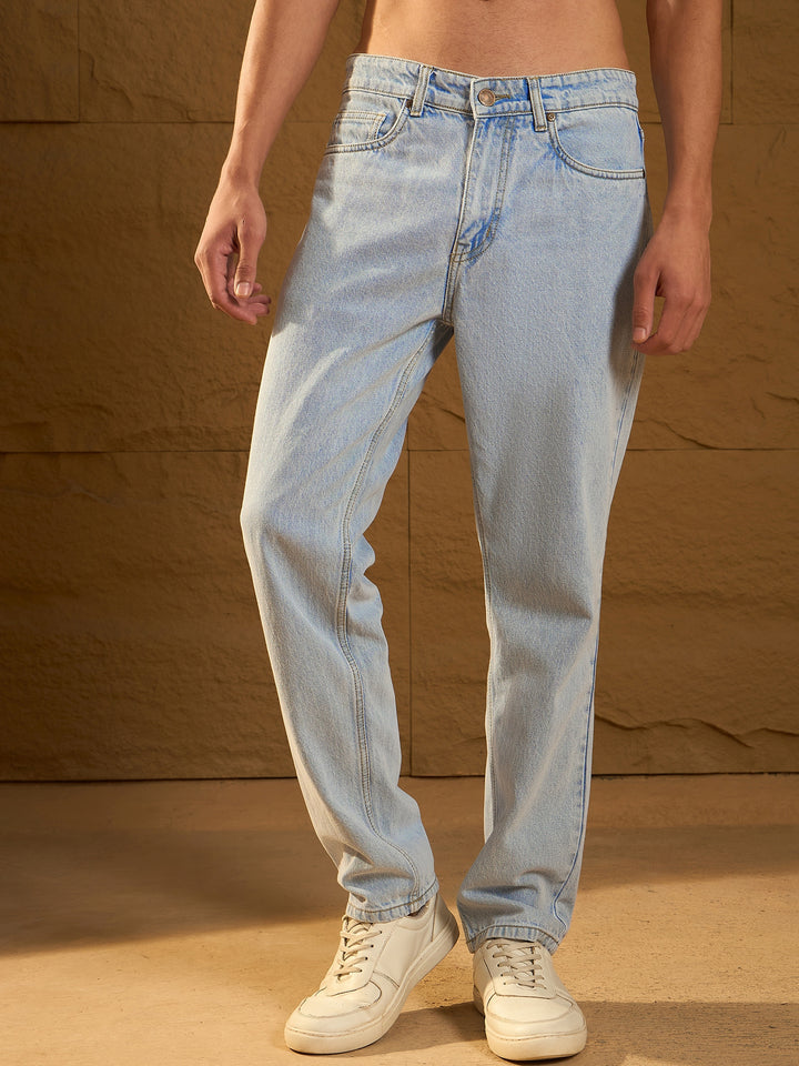 Korean Baggy Fit Light Blue Jeans