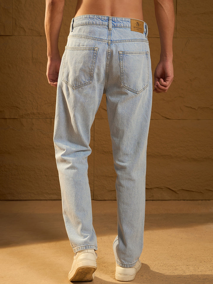 Korean Baggy Fit Light Blue Jeans