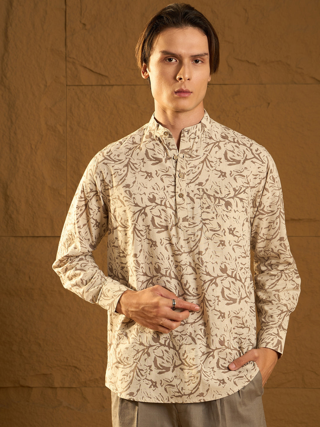 Floral Printed Short Casual Kurta