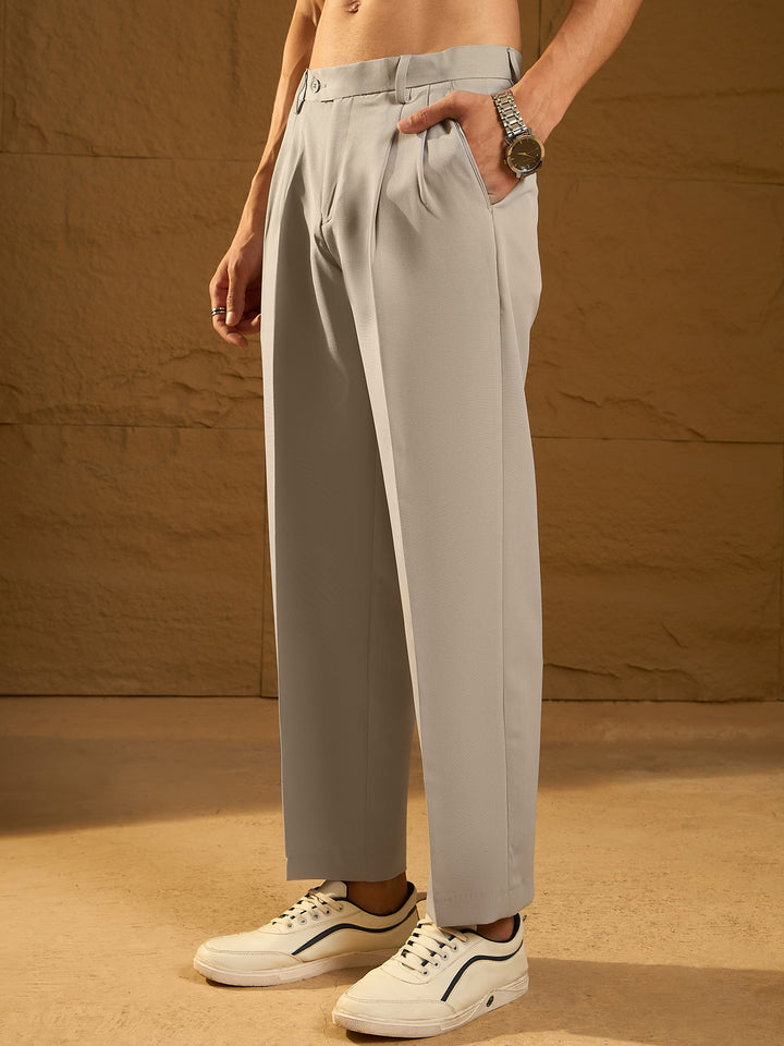 Korean Baggy Fit Double Pleated Trouser