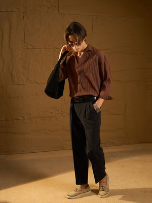 Black: Korean Baggy Fit Trouser