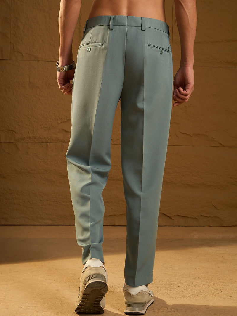 Teal: Baggy Fit Korean Trouser