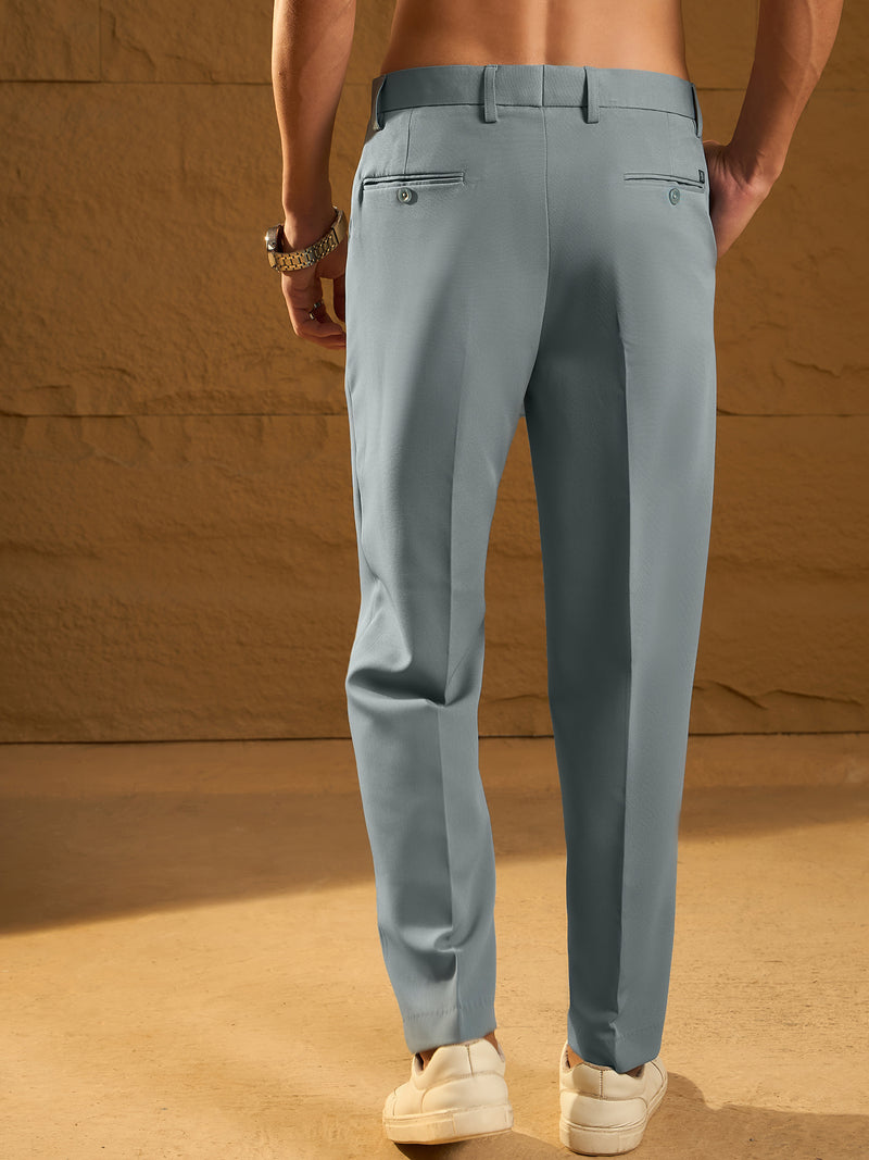 Steel Blue: Baggy Fit Korean Trouser