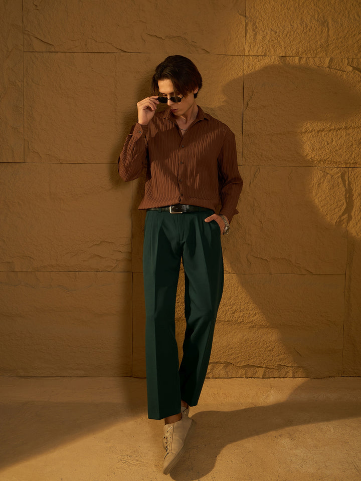 Korean Baggy Fit Double Pleated Trouser