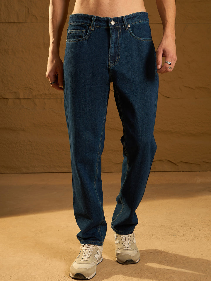 Korean Baggy Fit Blue Jeans