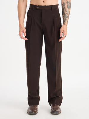 Korean Double Pleated Baggy Trouser