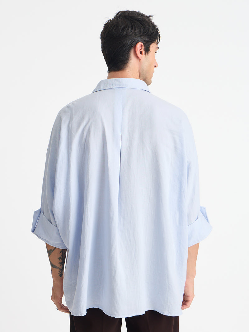 Solid Oversize Fit Kimono Shirt