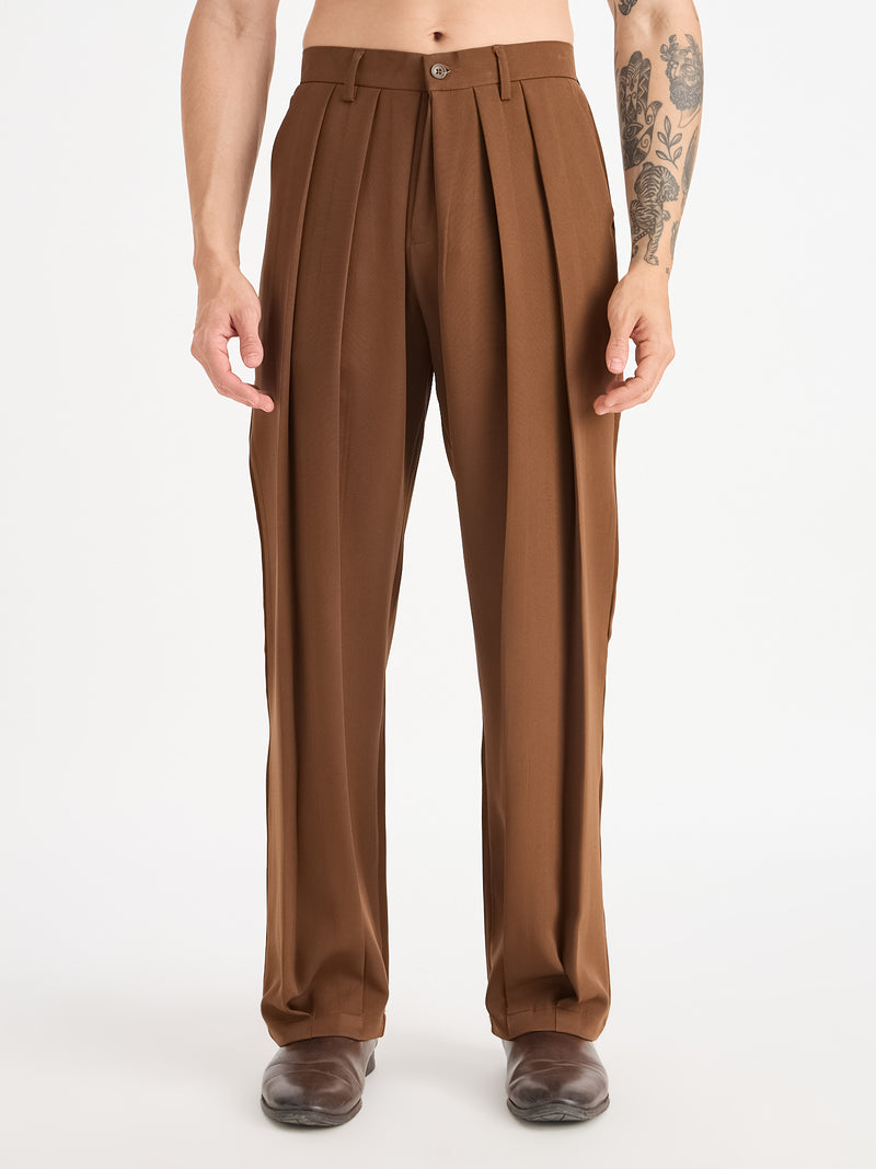 Japanese Three Pleated Trousers