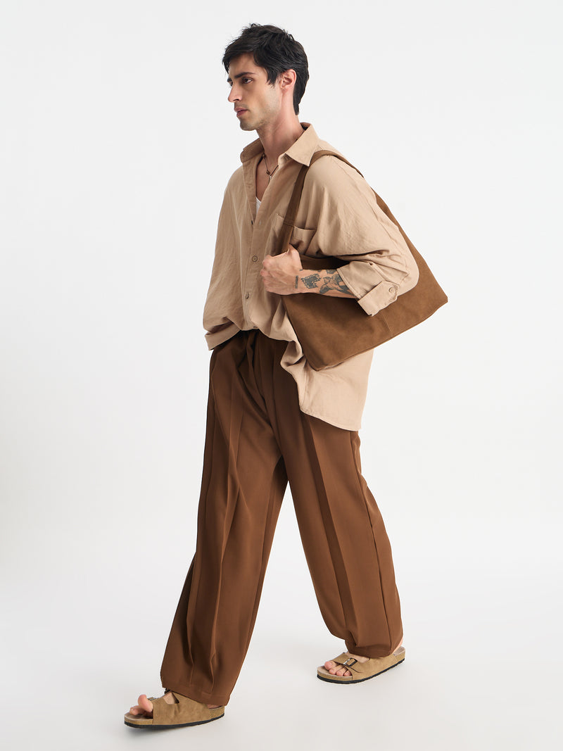 Japanese Three Pleated Trousers