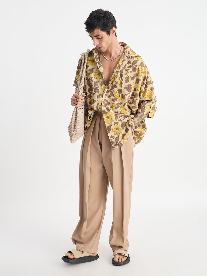 Floral Printed Kimono Shirt