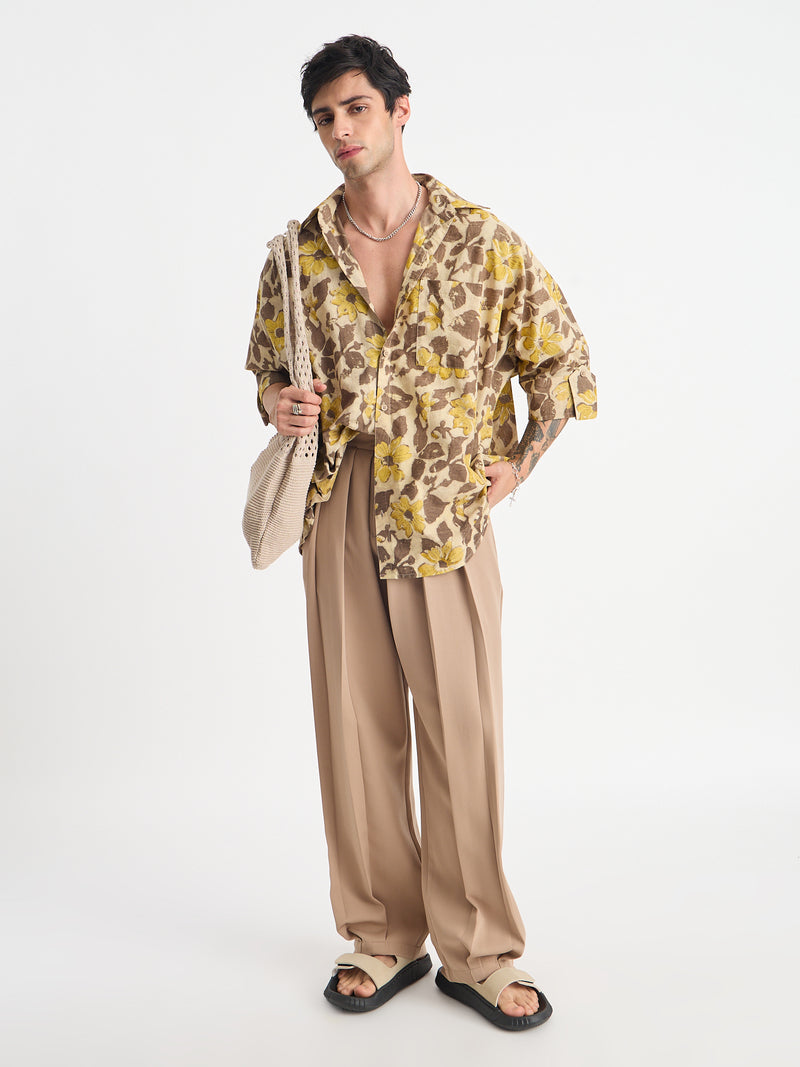 Japanese Three Pleated Trousers