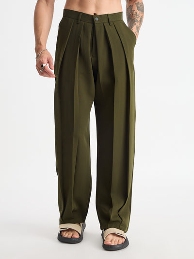 Japanese Three Pleated Trousers