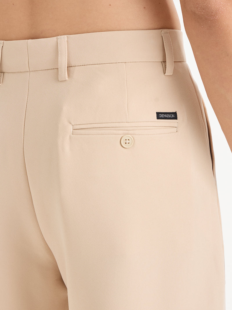 Wide Leg Single Pleat Trousers