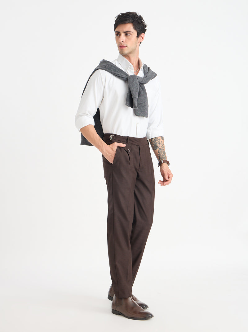 Striped Gurkha Trousers
