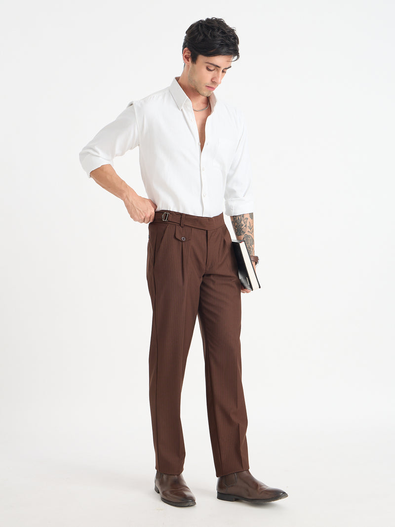 Striped Gurkha Trousers