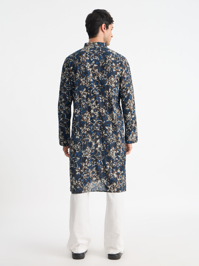Kalamkari Printed Long Kurta